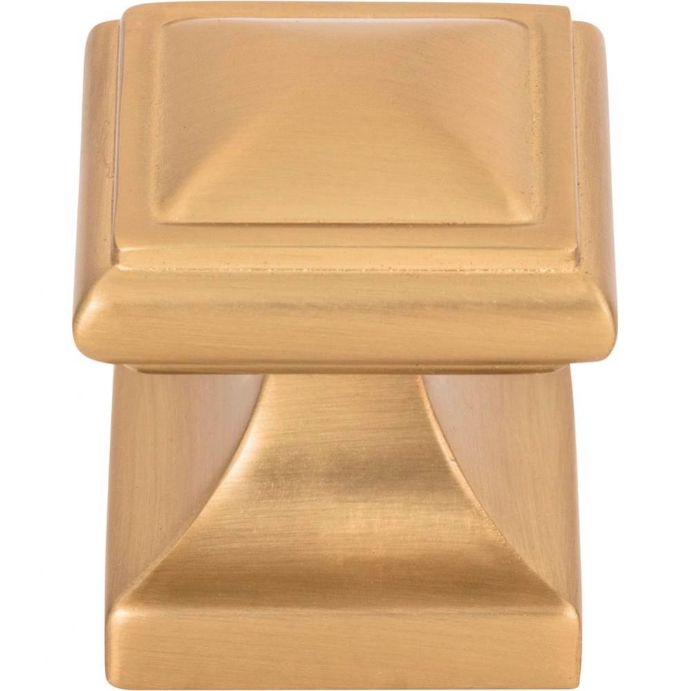 Wadsworth Knob 1 1/4 Inch Warm Brass