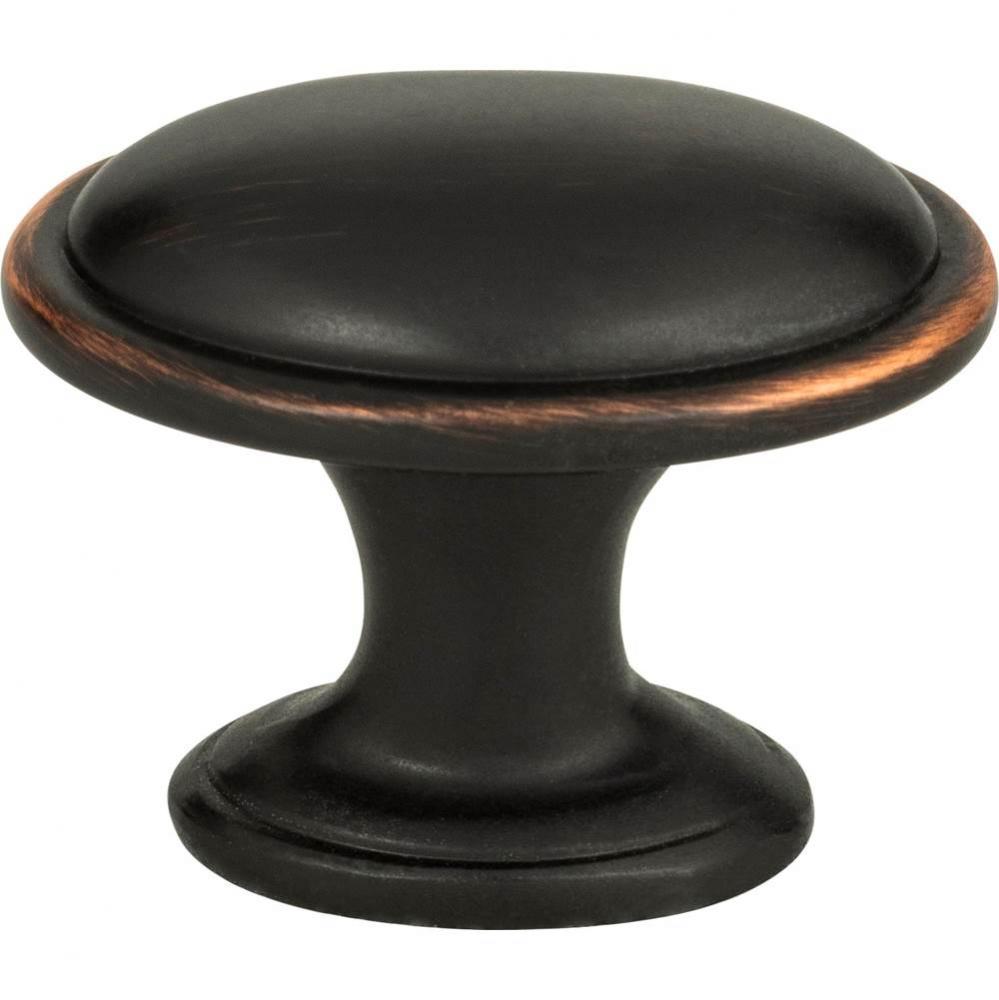 Austen Oval Knob 1 5/16 Inch Venetian Bronze