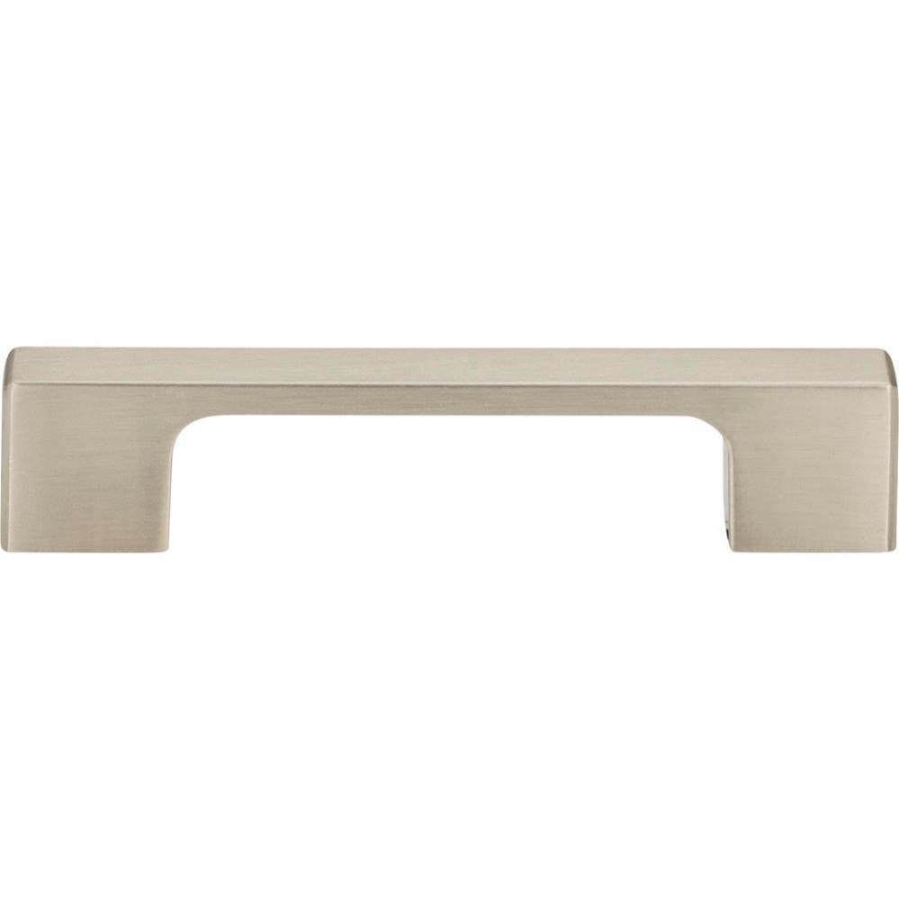 Thin Square Pull 3 3/4 Inch (c-c) Brushed Nickel