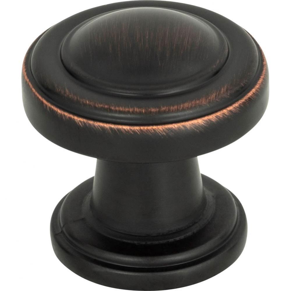 Bronte Knob 1 1/8 Inch Venetian Bronze