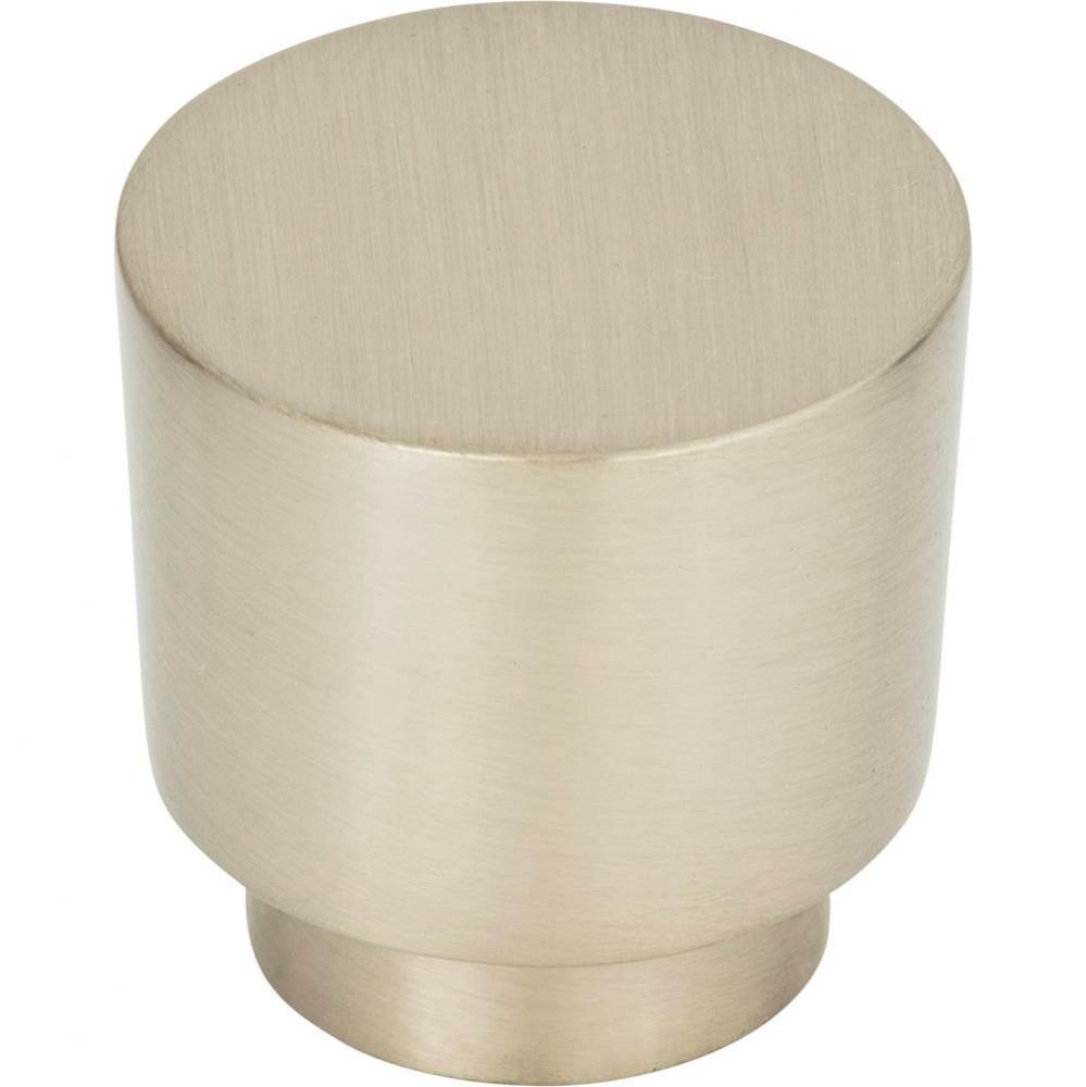 Tom Tom Knob 1 1/4 Inch Brushed Nickel