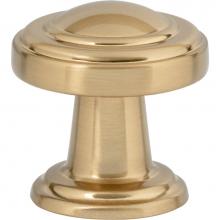 Atlas 313-WB - Bronte Knob 1 1/8 Inch Warm Brass