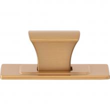 Atlas A6001-WB - Zander Knob and Backplate 1 1/4 Inch Warm Brass