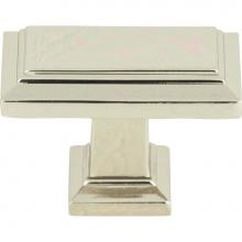 Atlas 290-PN - Sutton Place Rectangle Knob 1 7/16 Inch Polished Nickel