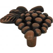 Atlas 2173-R - Vineyard Grapes Knob 2 Inch Rust