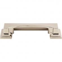 Atlas 339-PN - Sutton Place Cup Pull 3 Inch (c-c) Polished Nickel