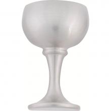 Atlas 4010-BRN - Wine Glass Knob 2 Inch Brushed Nickel