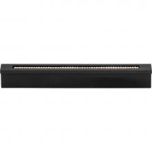 Atlas 3201-BL - Crystal Bar Inset Thin Pull 3 3/4 Inch (c-c) Matte Black