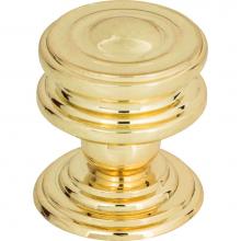 Atlas 376-PB - Campaign Round Knob 1 1/4 Inch Polished Brass