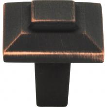 Atlas 283-VB - Trocadero Small Square Knob 1 Inch Venetian Bronze