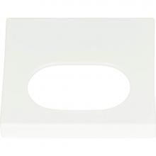 Atlas 364-WG - Modern Square Edge Tab Pull 1 1/4 Inch (c-c) High White Gloss