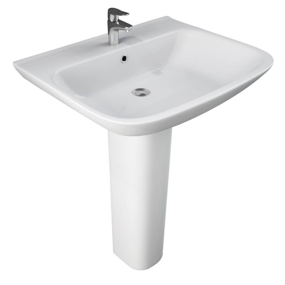 Eden 650 Ped Lav Basin Only8'' Widespread, White
