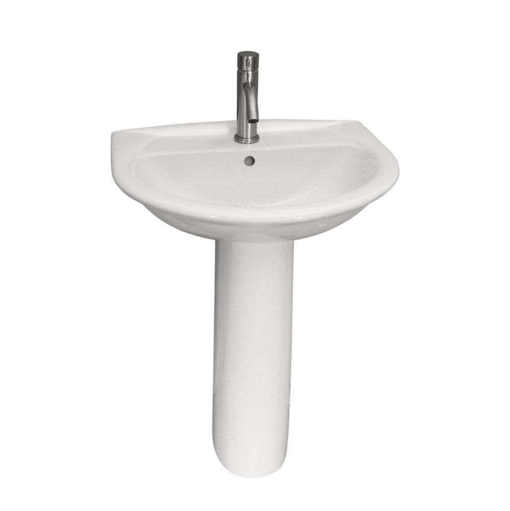 Karla 505 Pedestal Lavatory8'' cc, White