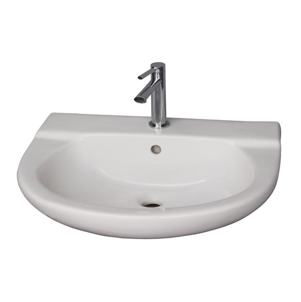 Jayden Wall-Hung Basin8'' cc, White