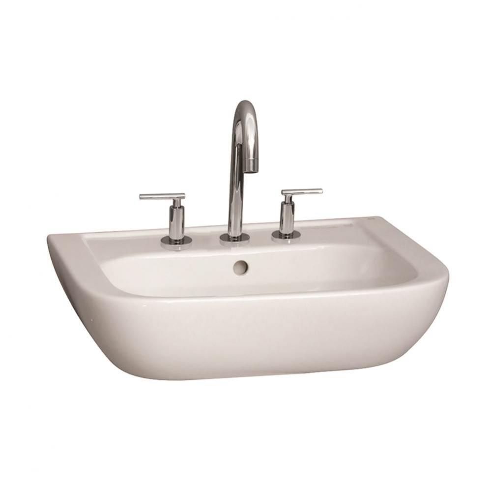 Caroline 450 Wall-Hung Basin,White-8'' Widespread