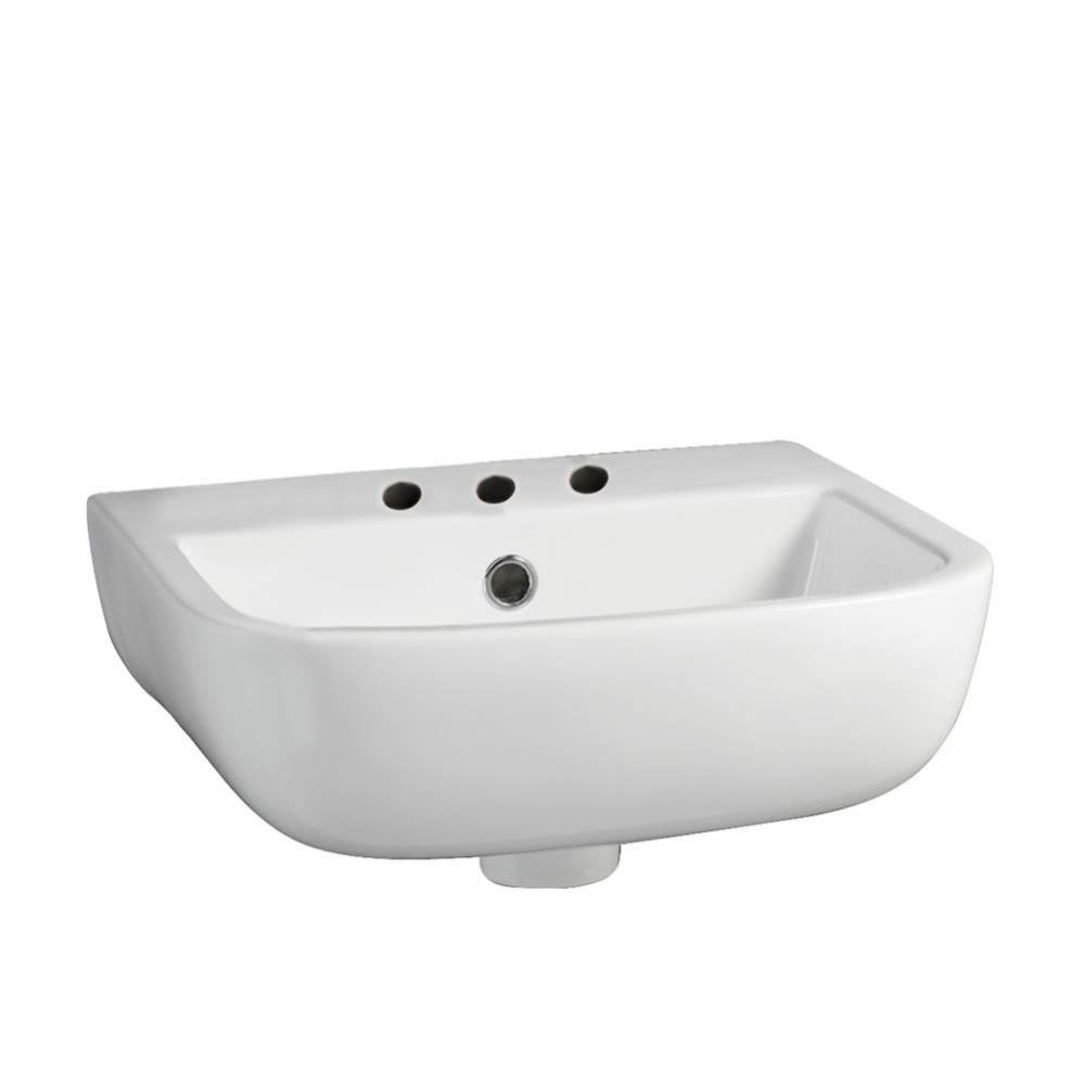 Series 600 SMALL  Wall-HungBasin 15-3/4'',8 WS, White