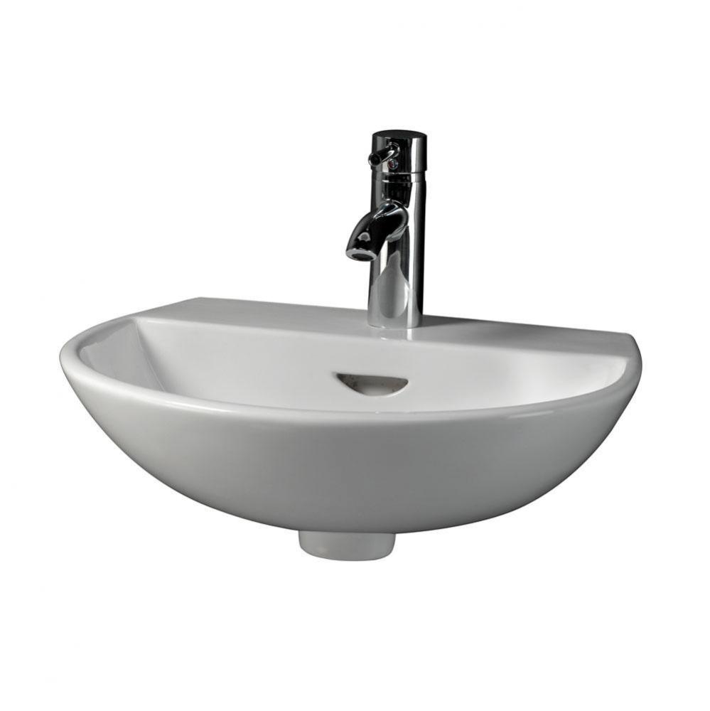 Reserva 550 Wall-Hung Basin8'' cc, White