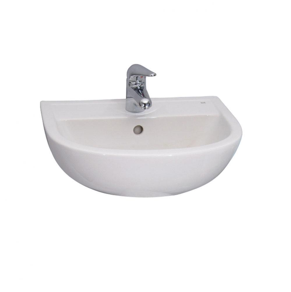 Compact 545 Wall Hung Basin 1 hole - White