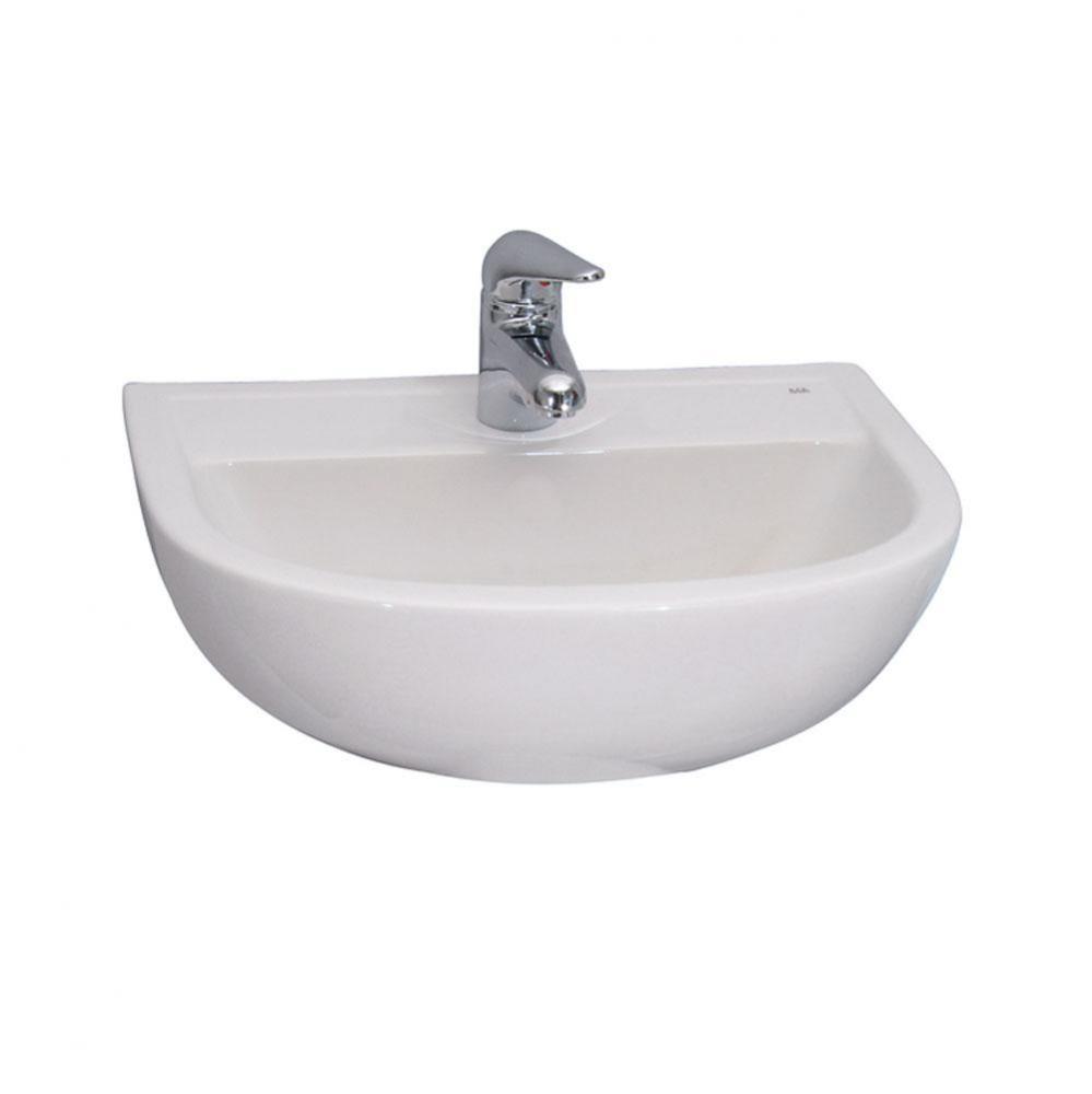 Compact 500 Wall-Hung Basin8'' ws, White