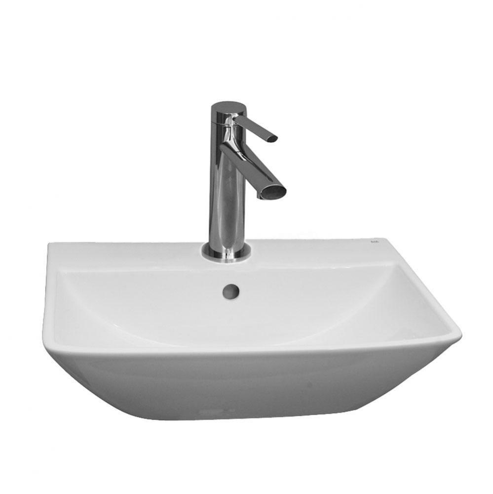 Summit 400 Wall-Hung Basin 1 Hole, White