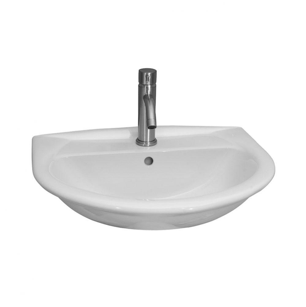 Karla 505 Wall-Hung Basin4'' cc, White