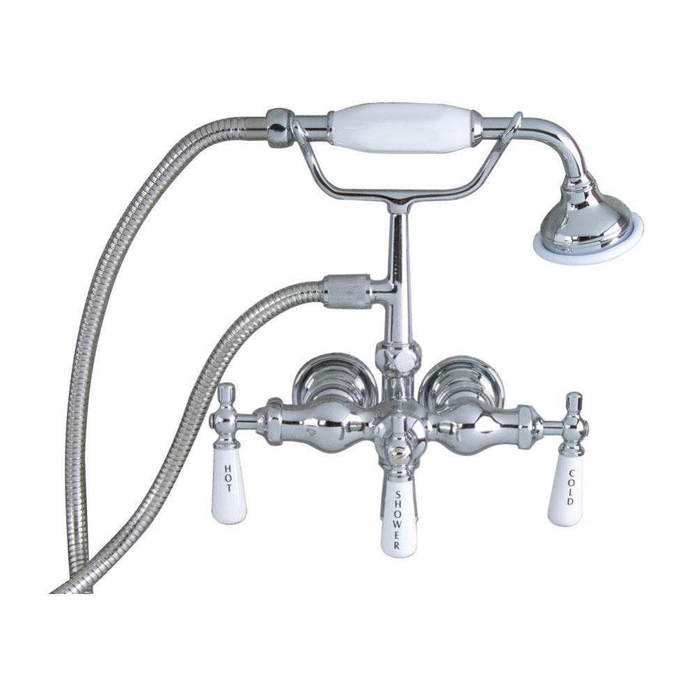Hand Held Shower, Old Style Spigot, Polished Chrome