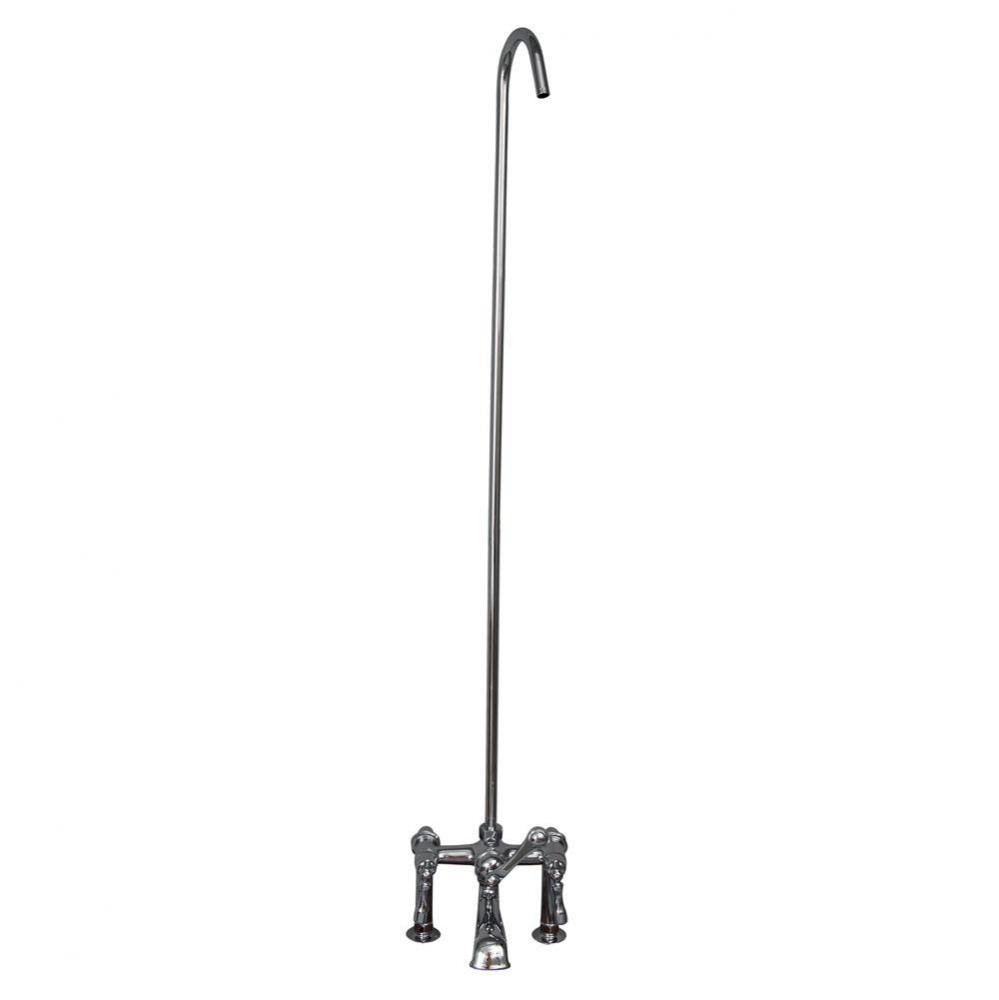 Elephant Spout, 6'' Mounts, 62'' Riser, Metal Lvr Hdle, CP