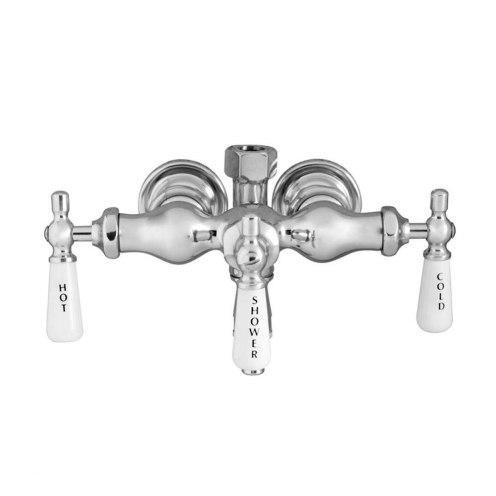 Diverter Bathcock, No Riser,Old Style, CI Tub, Pol Chrome