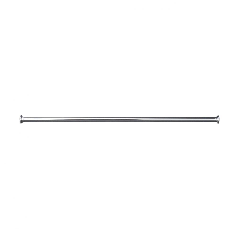 4100 Straight Rod, 96'', w/310 Flanges, Polished Chrome