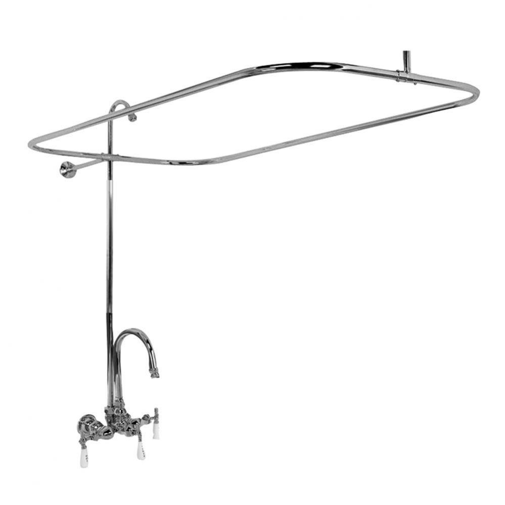 Shower Unit for Acryl Tubs, No Showerhead, Polished Chrome