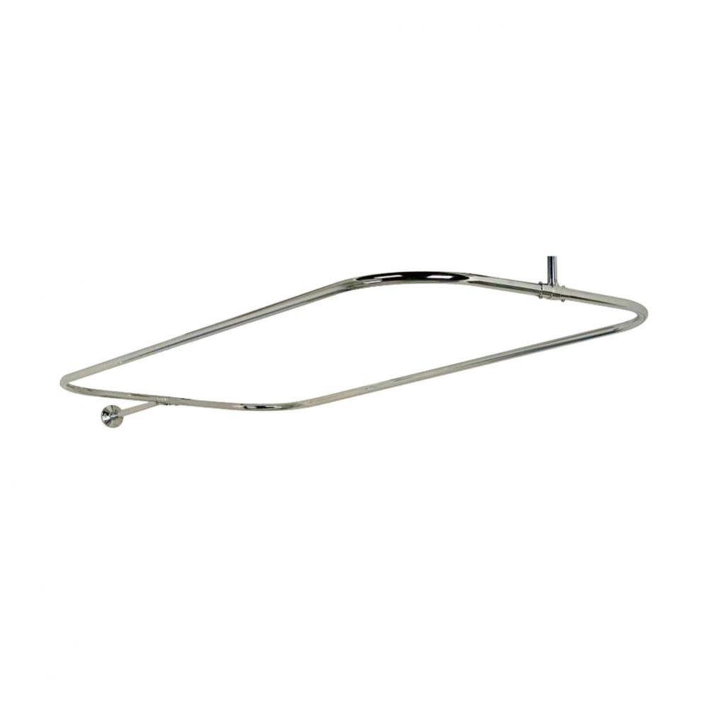 4150 Rectangular Shower Rod, 48 x 24'', Polished Chrome