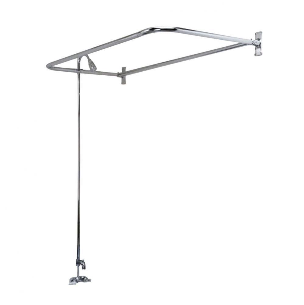 Converto Shower w/48'' D-Rod, Code Spout, Polished Chrome