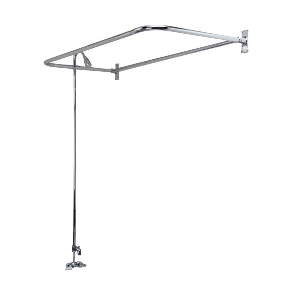 Converto Shower w/54'' D-Rod, Code Spout, Polished Chrome