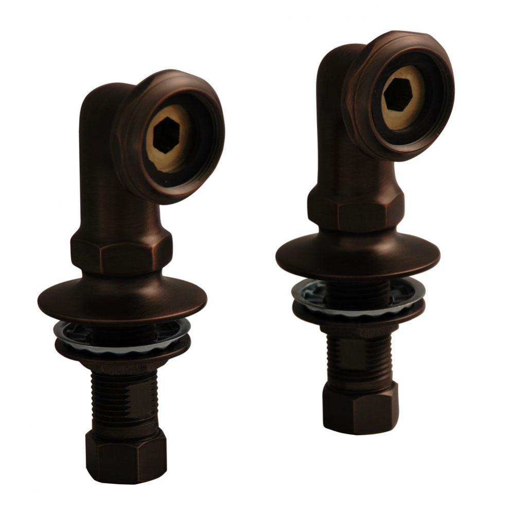 Elbows for Deck Mounting, 2'' Pair, Oil Rubbed Bronze