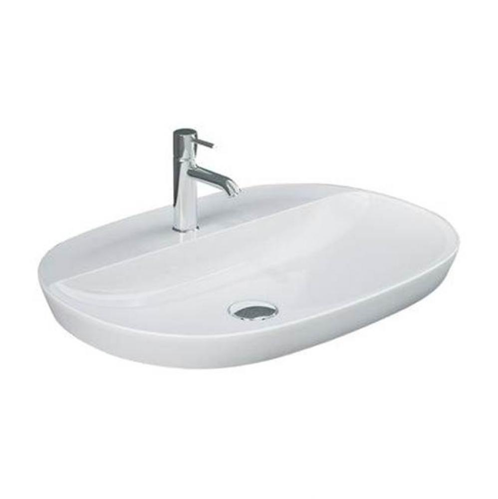 Variant 23-5/8'' x 16-1/2'' OvalDrop-In Basin,1-Hole W/Deck,WH