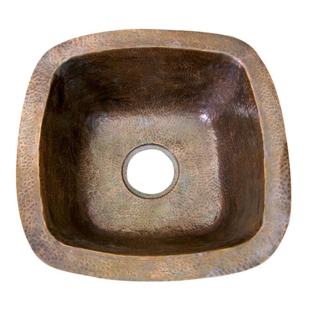 Trent Prep/Bar Sink, 18'' Hammered Antique Copper