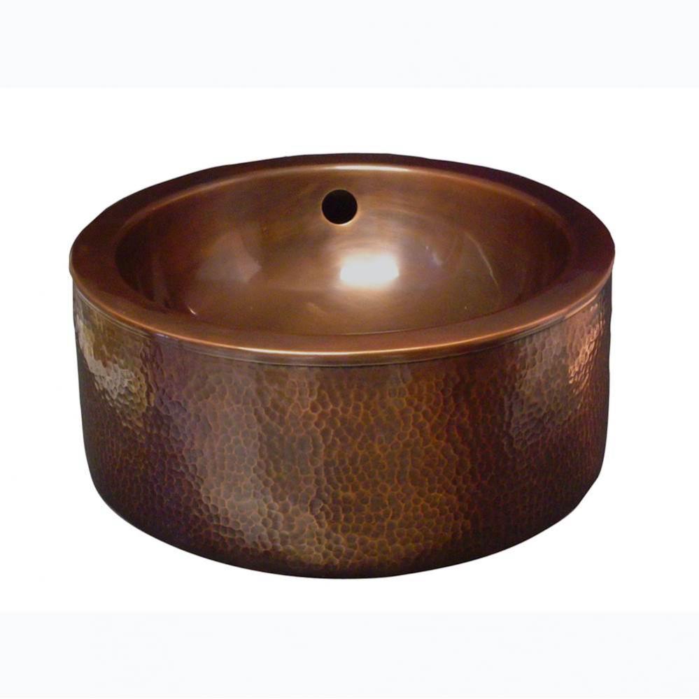 Colbran Above Counter BasinDouble Walled, Antique Copper