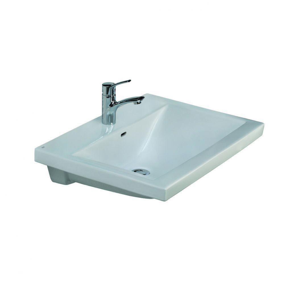 Mistral 650 Wall-Hung Basin1-Hole, White