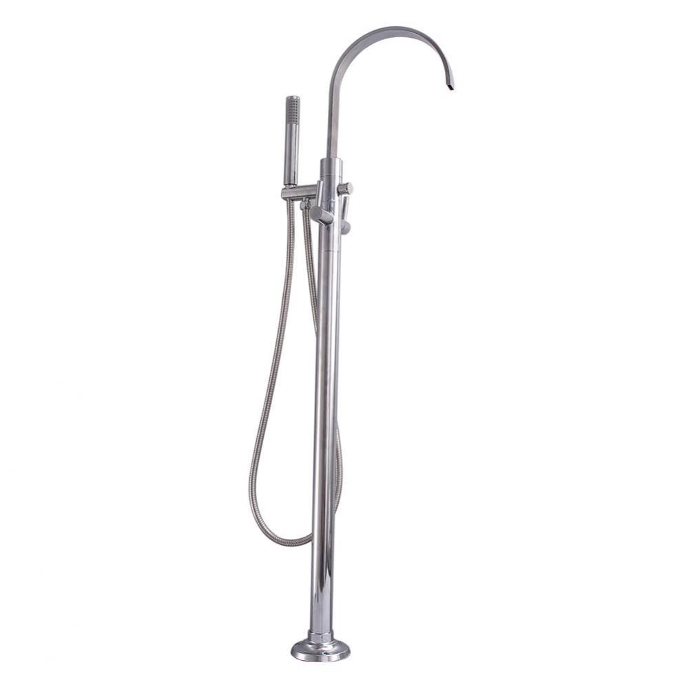 Dixville Freestanding Faucetwith Metal Lever handles, CP