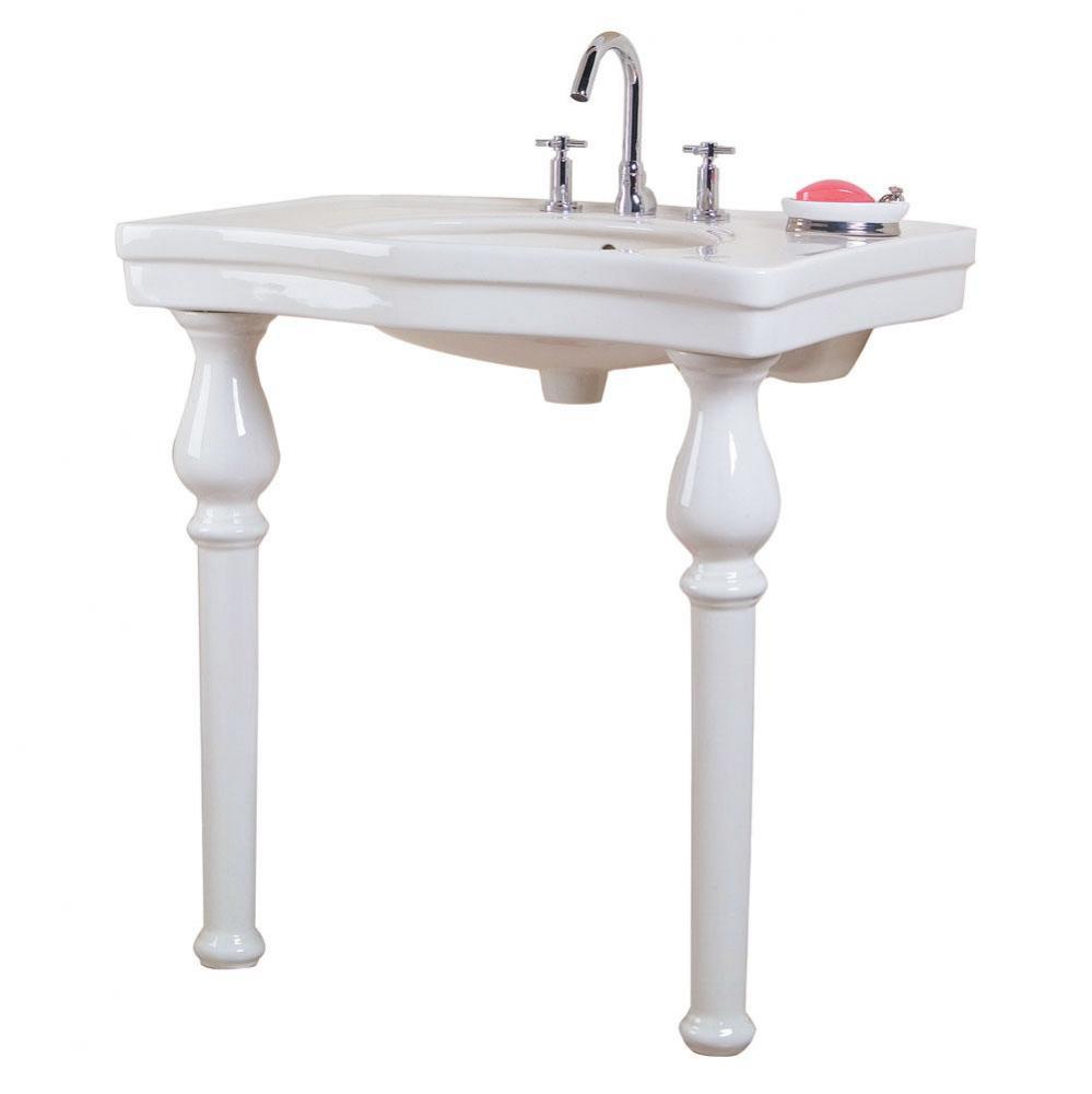 Milano Deluxe Console1-Hole, White