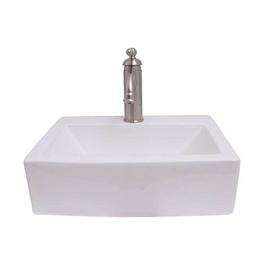 Sophie 17'' Rect Wall HungBasin, White