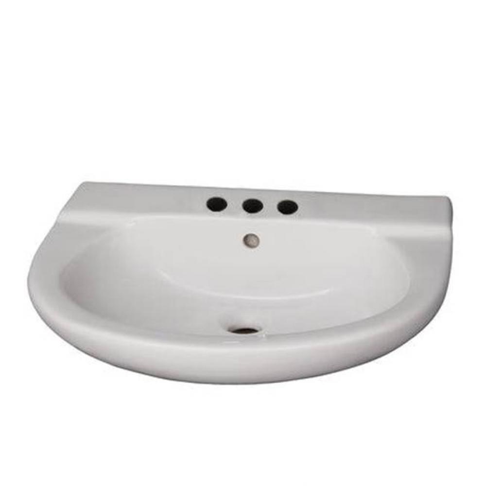 Jayden Wall-Hung Basin4'' Center Set, White