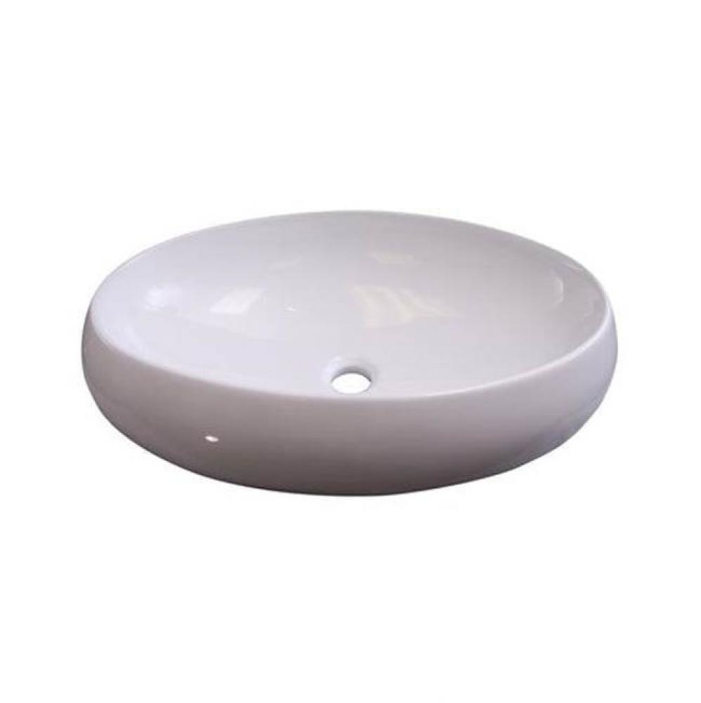 Hanover Above Counter Basin24'', Oval, No Faucet Holes, WH