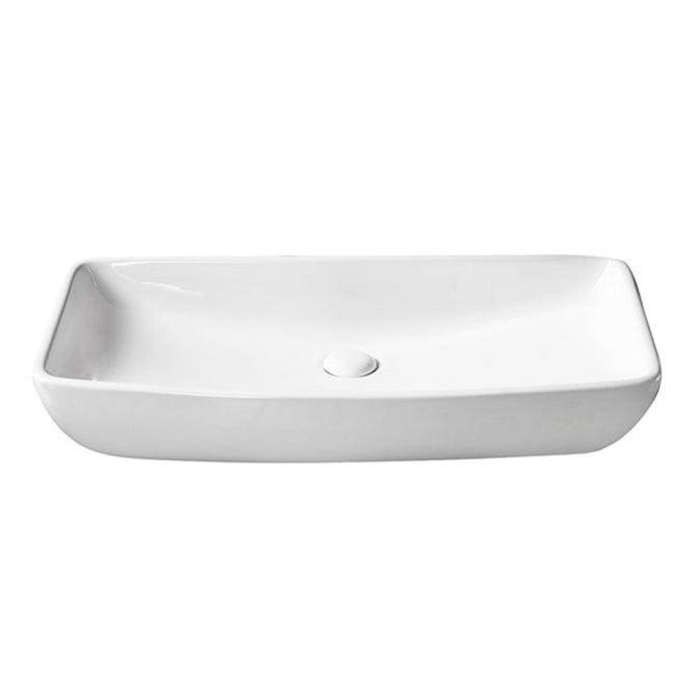 Pericon Above Counter Basin27-3/4'', Rect, No Fct Hole, WH