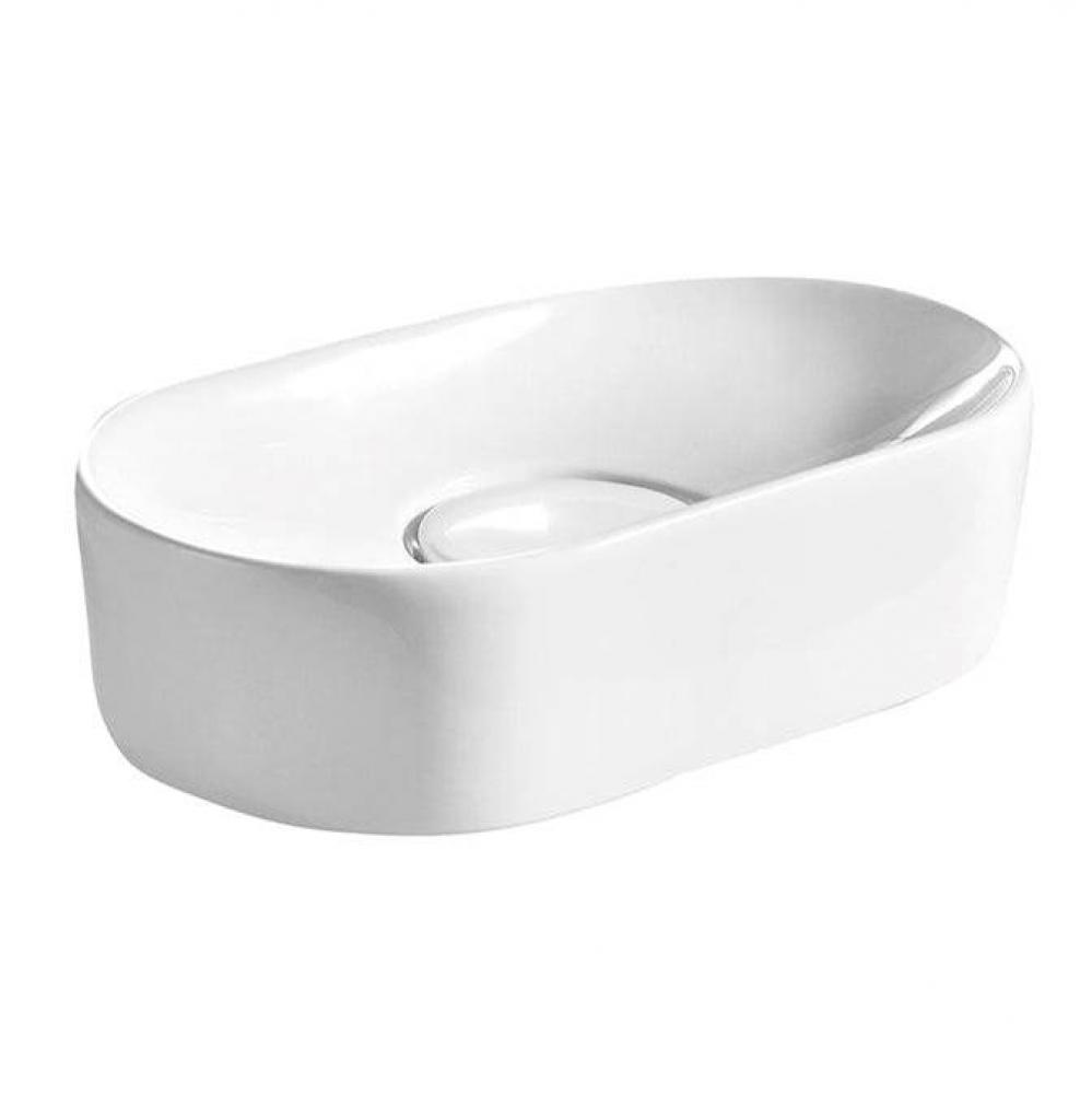 Honora Above Counter Basin 19''Oval,No Faucet Holes WH