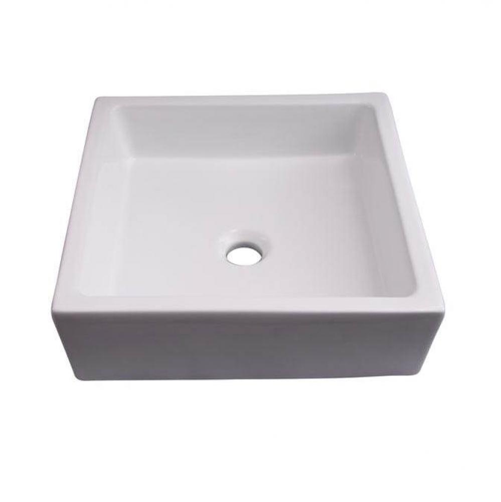 Merom Above Counter Basin15-3/4'',No Faucet Hole,WH