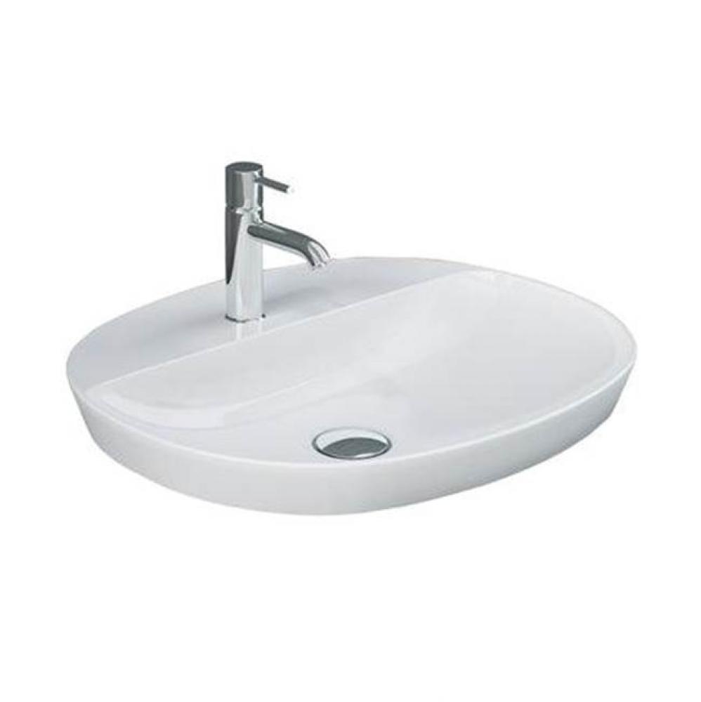 Variant 19-3/4'' x 16-1/2'' OvalDrop-In Basin,1-Hole W/Deck,WH