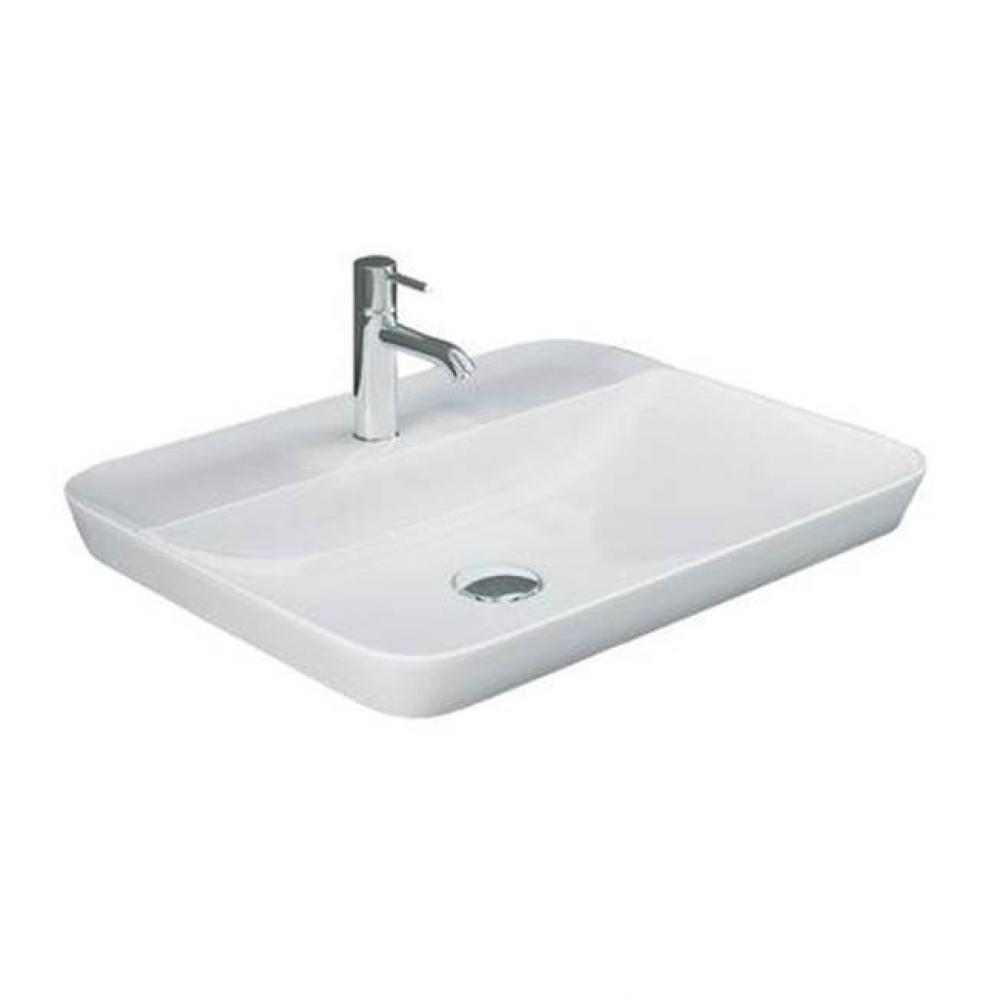 Variant 21-5/8'' x 16-1/2'' RectDrop-In Basin,1-Hole,W/DECK,WH