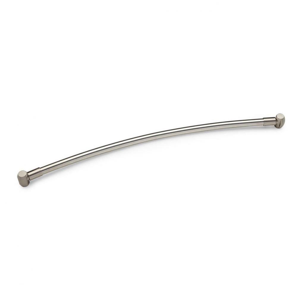 Curved 66'' Shower Rod w/FlangeBlack