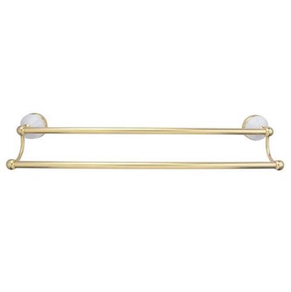 Anja Double Towel Bar, 18'', Brushed Nickel